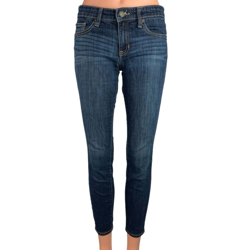 GAP Denim Women's Blue Low Rise Flat Front Stretchable Ankle Legging Jeans 25